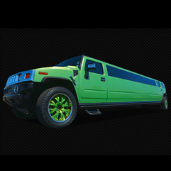 Green Hummer Limo